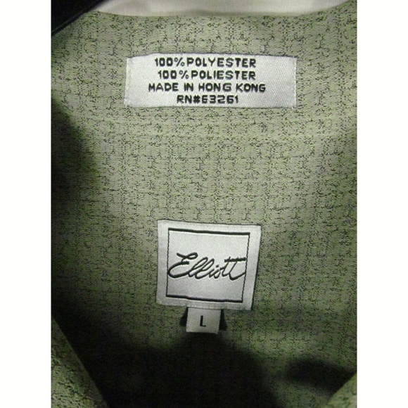 Elliot Men's Shirt Size L Long Sleeve Button Front - Picture 3 of 4